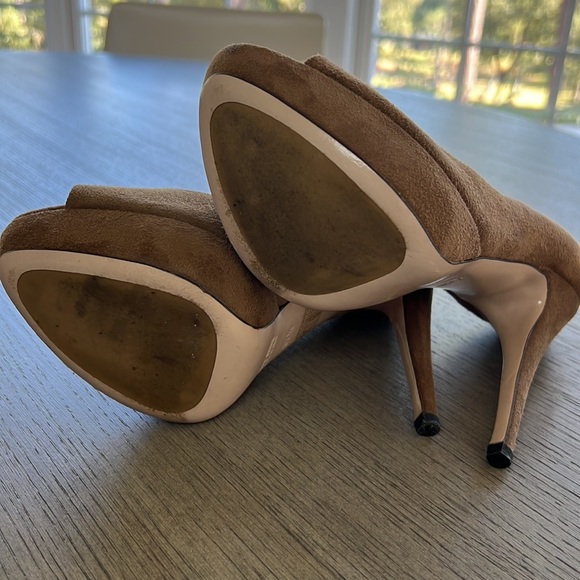 Miu Miu peep-Toe Suede Pumps - Picture 3 of 6